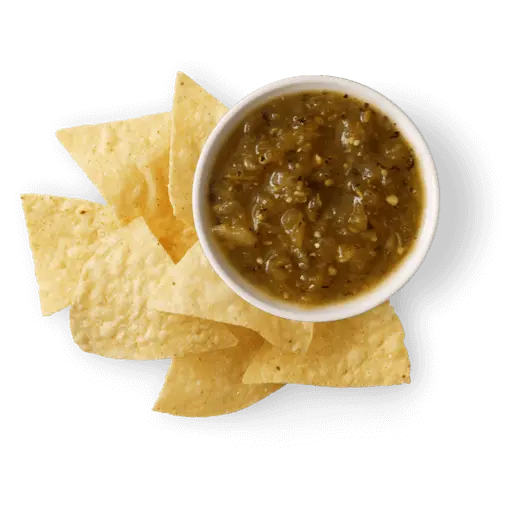 Chips Tomatillo Green Chili Salsa